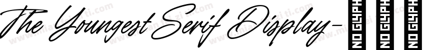 The Youngest Serif Display字体转换